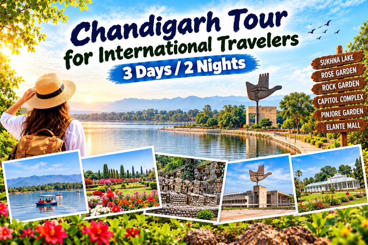 Chandigarh Tour for International Travelers | 3 Days / 2 Nights