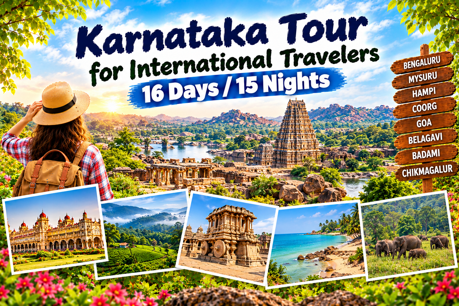 Karnataka Tour for International Travelers | 16 Days / 15 Nights
