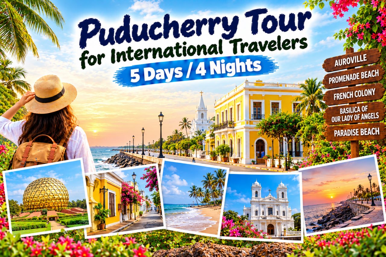 Puducherry Tour for International Travelers | 5 Days / 4 Nights