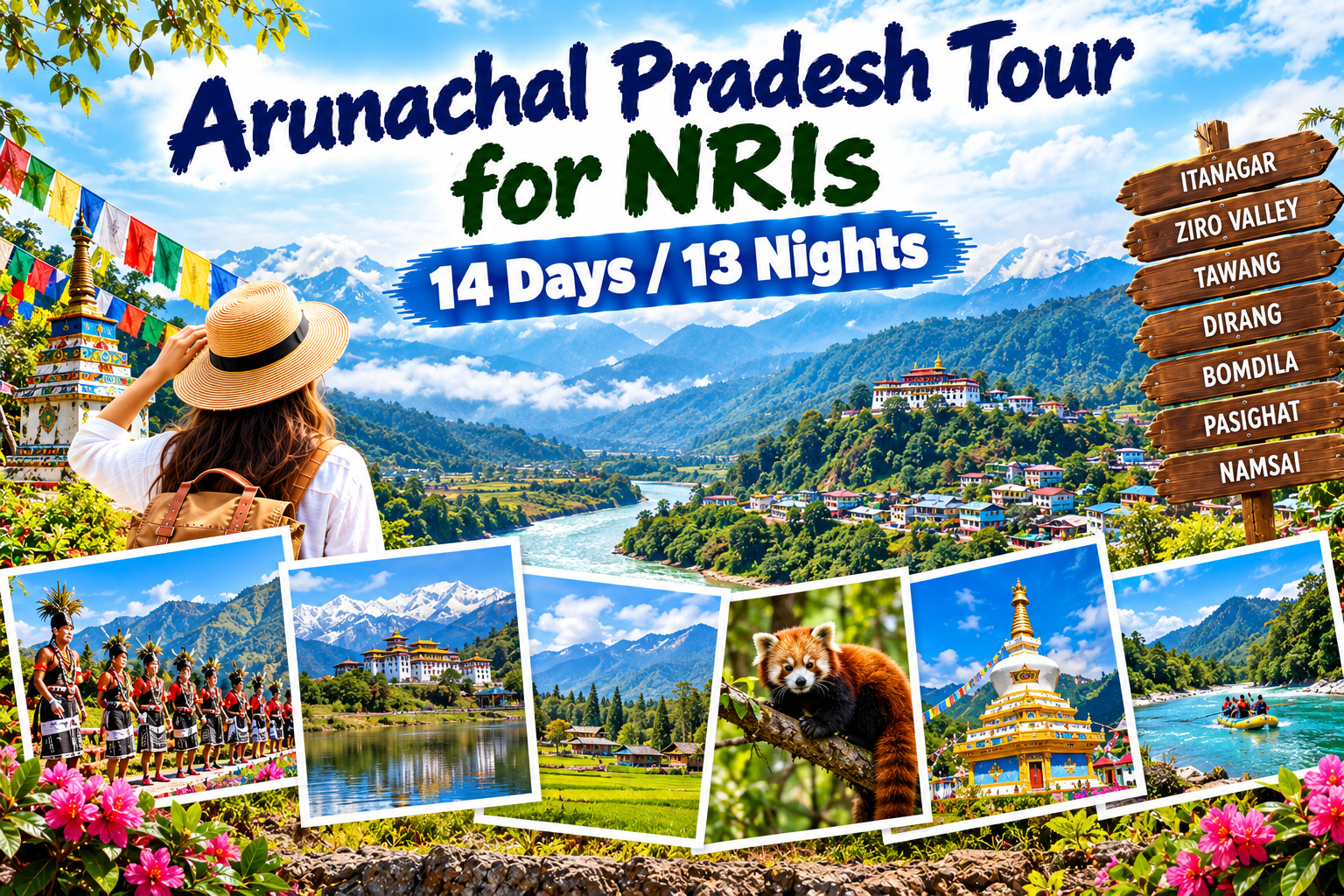 Arunachal Pradesh Tour for NRIs | 14 Days / 13 Nights