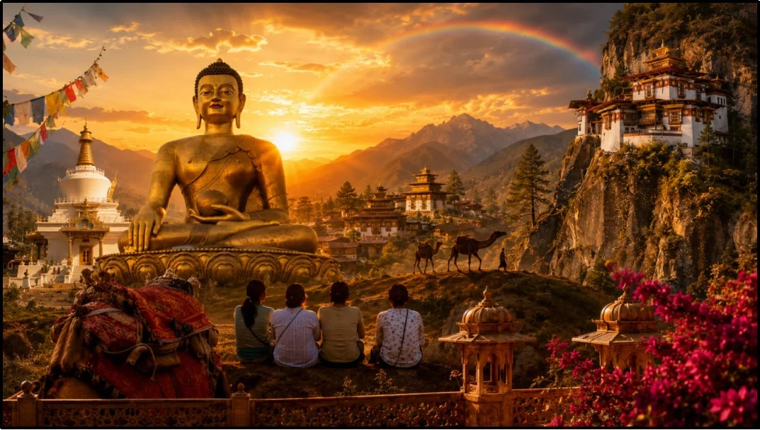Mumbai to Bhutan Tour by Rail and Road | 8 Days Bhutan Journey