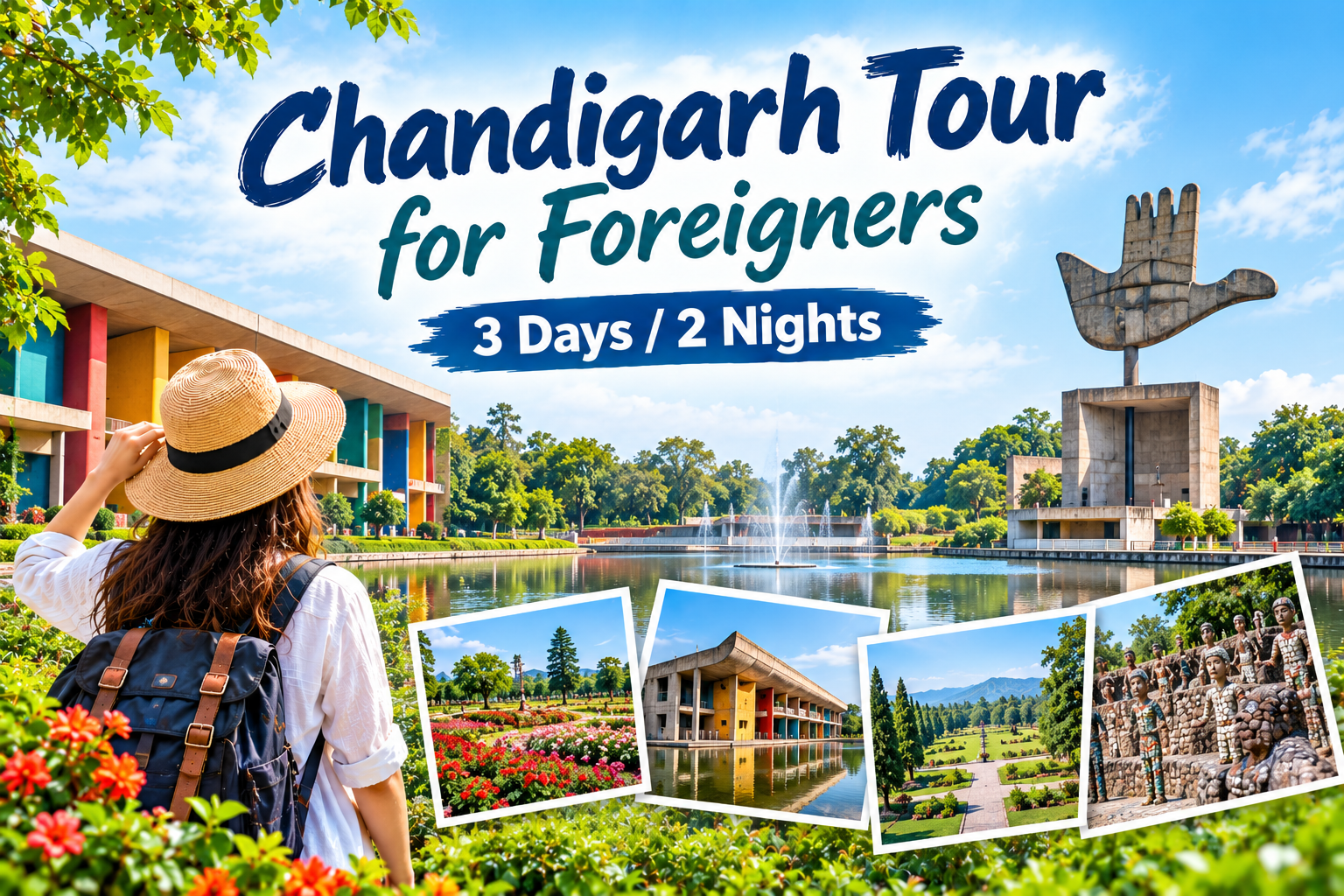 Chandigarh Tour for Foreigners | 3 Days / 2 Nights