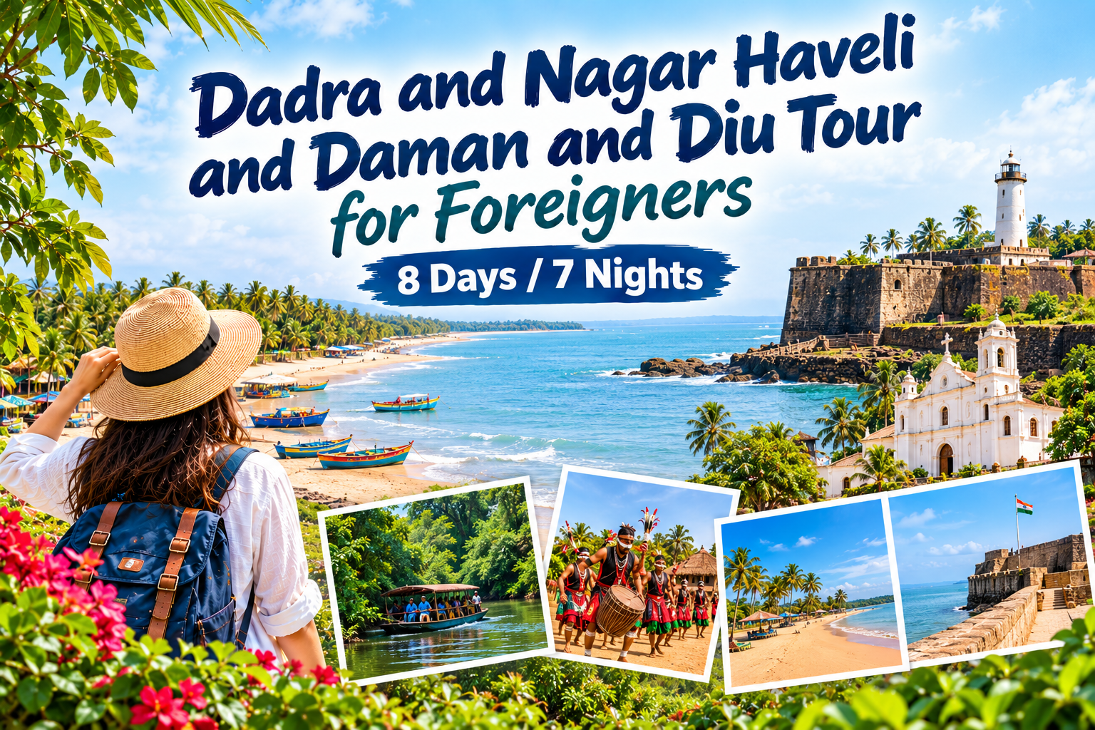 Dadra and Nagar Haveli and Daman and Diu Tour for Foreigners | 8 Days
