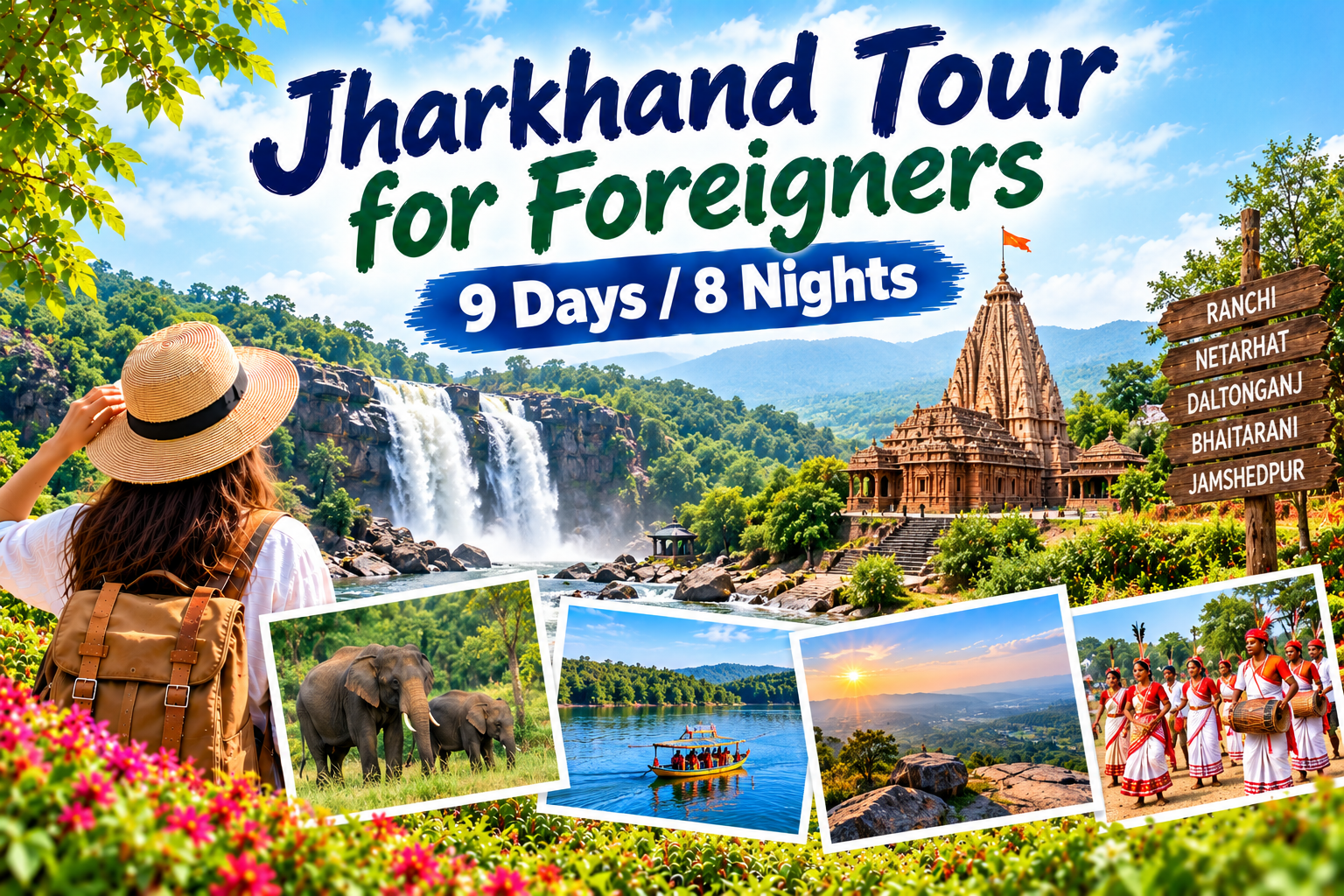 Jharkhand Tour for Foreigners | 9 Days / 8 Nights
