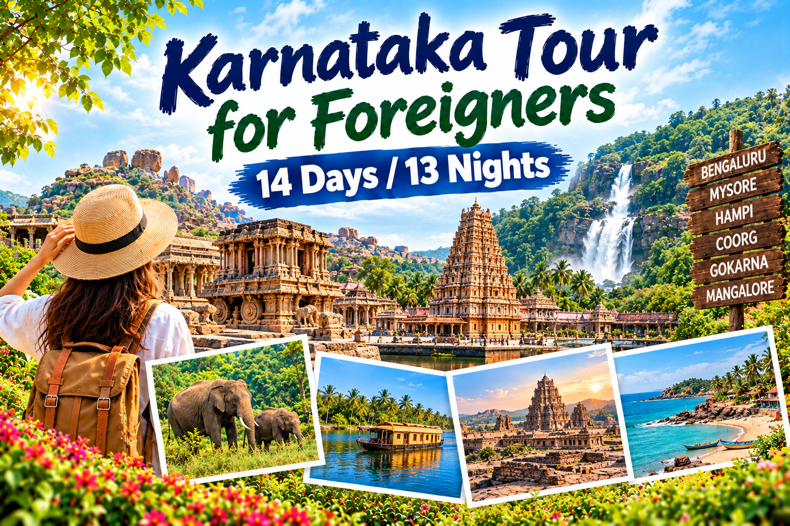 Karnataka Tour for Foreigners | 14 Days / 13 Nights