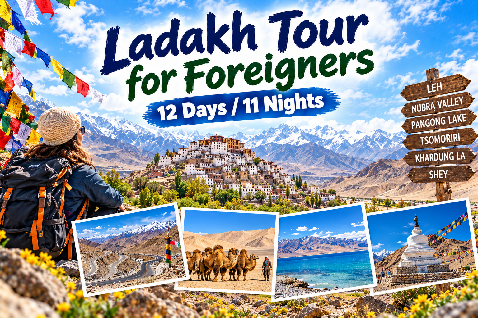 Ladakh Tour for Foreigners | 12 Days / 11 Nights