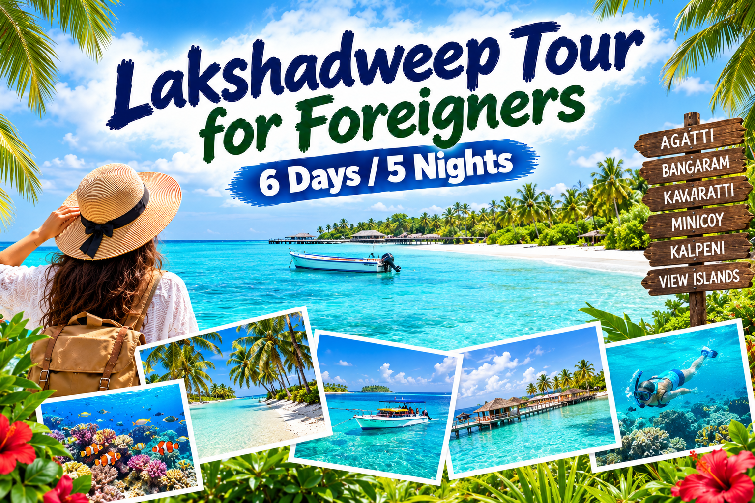 Lakshadweep Tour for Foreigners | 6 Days / 5 Nights