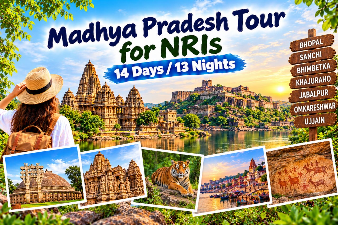 Madhya Pradesh Tour for NRIs | 14 Days Heritage &amp; Wildlife Package